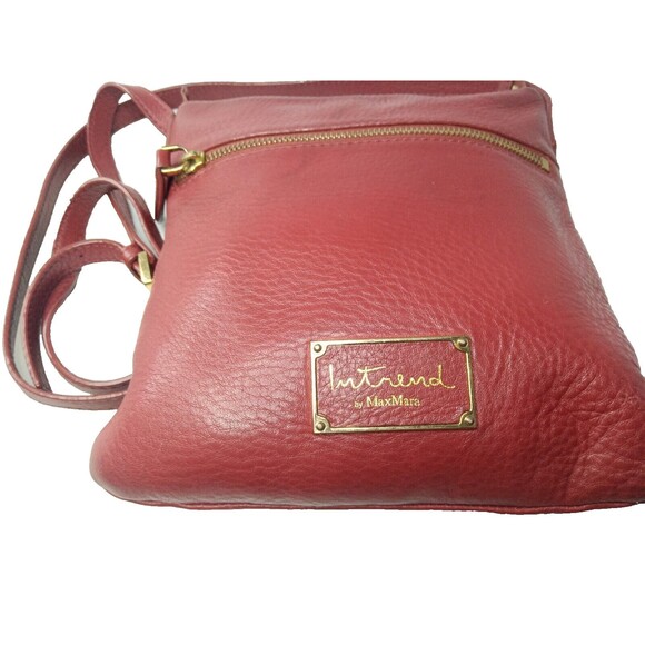 Max Mara Intrend Red Leather Crossbody Bag - Picture 6 of 10